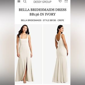 Bella Bridesmaid Dress in Ivory